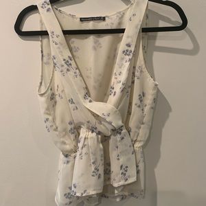 Abercrombie and Fitch Wrap Peplum Tank